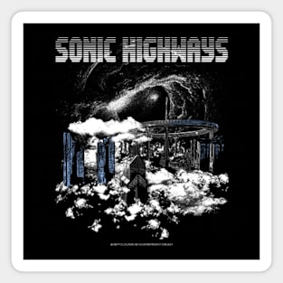 sonic highways unofficial merch by svkarnoprodvktion Magnet